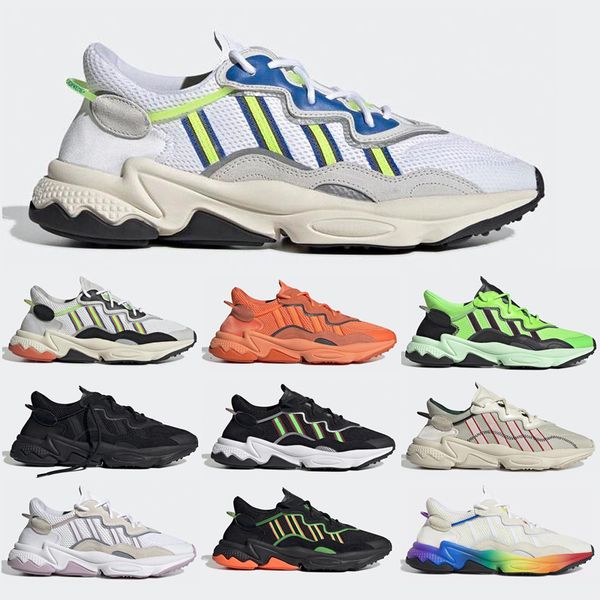 

running shoes ozweego pride for mens women oil cloud white solar yellow neon green halloween tones triple black trainer sports sneakers