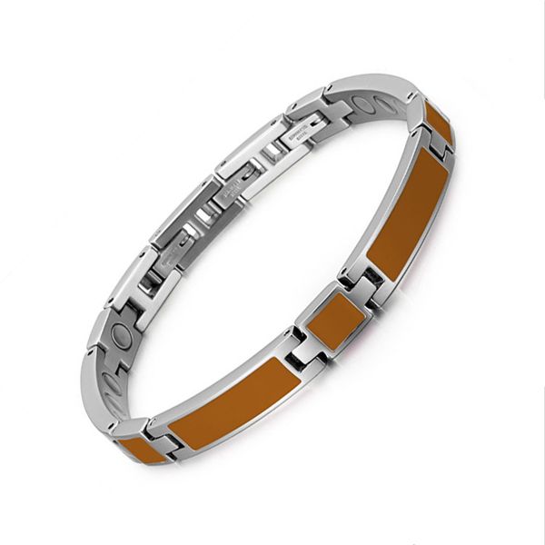 

fashion trends, orange drip magnet bracelet stainless steel bracelet women's, Black