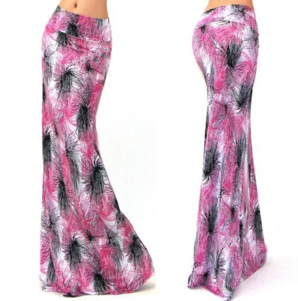 

длинные юбки женщины труба высокая талия юбки цветочные печатные русалка длина пола плюс размер юбки розовый синий белый черный, Black