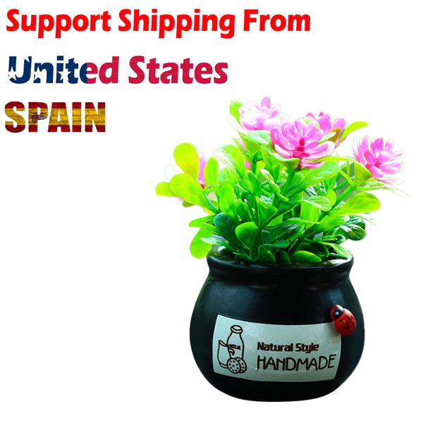 

car decoration simulation flower fresh small potted ornaments