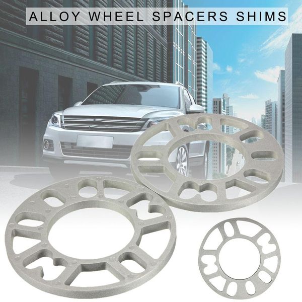 

2pcs universal 10mm alloy aluminum wheel spacers shims plate 4/5 stud fit tire accessories wheels tires & parts