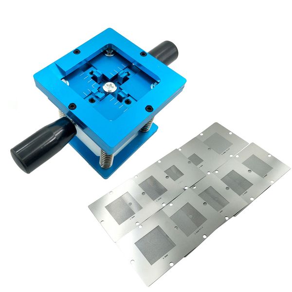 

fast automatic positioning chip with handle diagonal type planting table bga reballing rework + 10pcs planting steel mesh