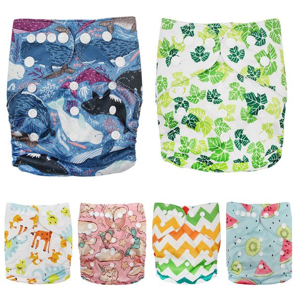 

washable cloth nappy baby diaper pocket nappy cloth cover wrap reusable diapers  adjustable breathable baby care diapers