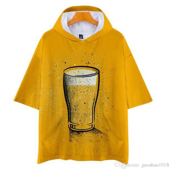 

beer 3d printed hooded t-shirts women/men fashion summer short sleeve tshirt 2019 casual trendy streetwear clothes, White;black