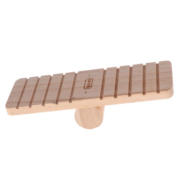 

natural wood cask cage toy pet hamster mice guinea pigs excise toy bridge
