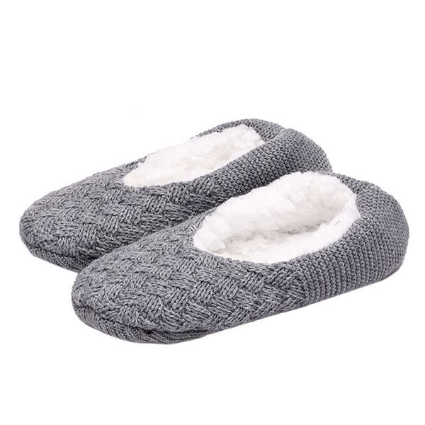 

men women overshoes silicone non-slip thickening plus velvet indoor warm slippers indoor winter and autunm slippers, Black