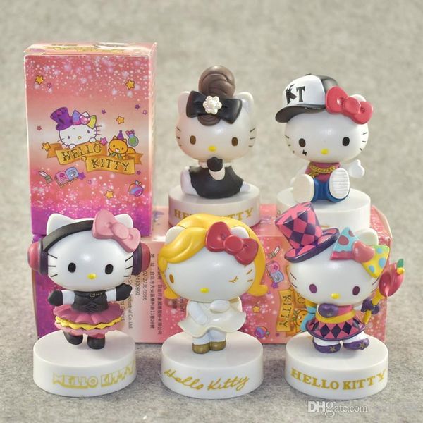 

bravo h hello kitty ornament model for children's toy cars cartoon doll action figure toy model doll for kids toy hot