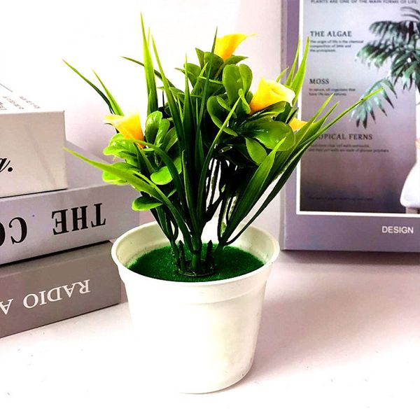 

vivid colorful home office decoration party fake wedding garden long lasting potted plant deskartificial bonsai