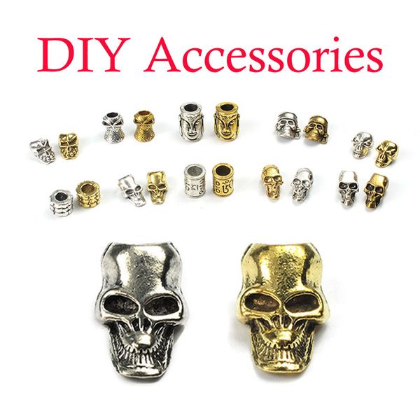 

Mini Skull Beads For EDC Outdoor Lanyards,Knife/Flashlight/Paracord/DIY Jewelry Charms Accessories Keychain Support FBA Drop Shipping M372F