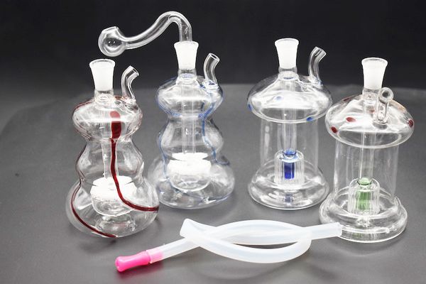 

Реальное изображение Hitman Mini Glass Bongs нефтяные вышки Birdcage inline perc Курительная трубка Dab Rigs Водопроводные трубы Bong с 10-миллиметровым соединением