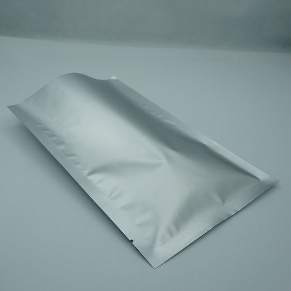 Varejo 20x30 cm 100 pçs / lote Prata Fosco Folha De Alumínio Saco Liso, opaco Aluminizado Mylar Heat Seal Ralado Sacos De Armazenamento De Queijo Saco De Plástico