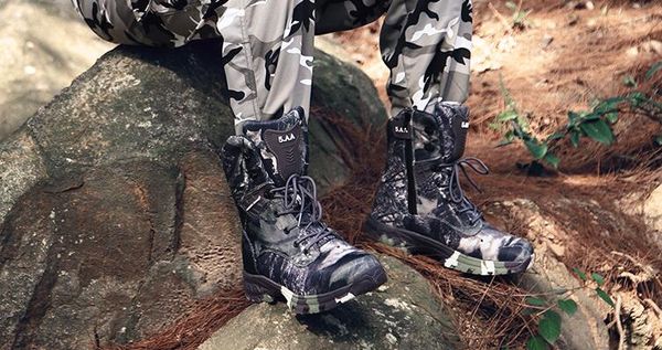 

mens high camouflage waterproof combat boots antiskid military boots tactical boots fitness training walking gym jogging yakuda local online