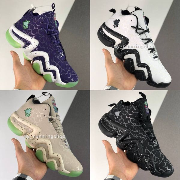 

2020 crazy 8 j luminous effect signature series mens culture basketball shoes neap purple fluorescent green thorns noctilucent sneakers, White;red