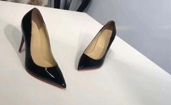 

5a women 6446260 10cm heels calfskin leather kate pumps shoes,real leather upper,size 35-41,dhl ing, Black