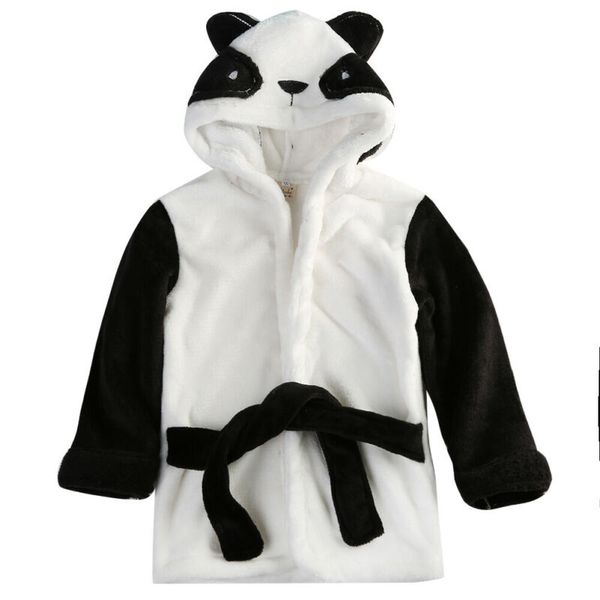 

infant baby bath towel animal bathrobe coral fleece blanket hooded wrap panda, Blue;red