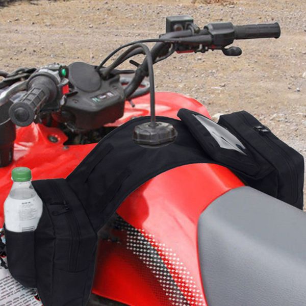 

universal snowmobile scooter motorcycle dirt quadbike atv tank saddlebag