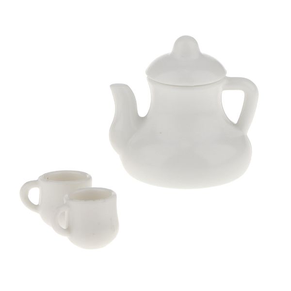 

1: 12 кукольный домик миниатюрный кофе чай чашки горшок набор кукольный домик аксессуары