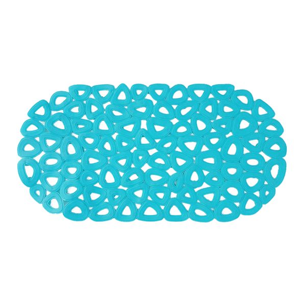 

26'' bath antislip shower mat pvc toilet bath mat foot shape shower bath mat