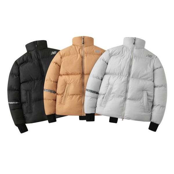

20/balances fashion man air jacket luxury brand selling jacket trend custom loose brand down jacket wild winter europe washed leisure coat, Black