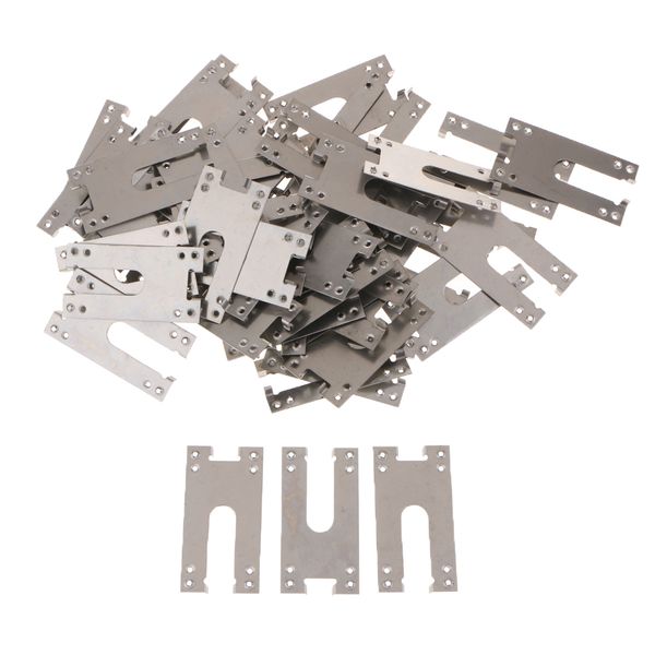 

50psc / set панель солнечных батарей pv заземляющий зажим / шайба 48мм * 25мм / 1,9 * 1,0 дюйма