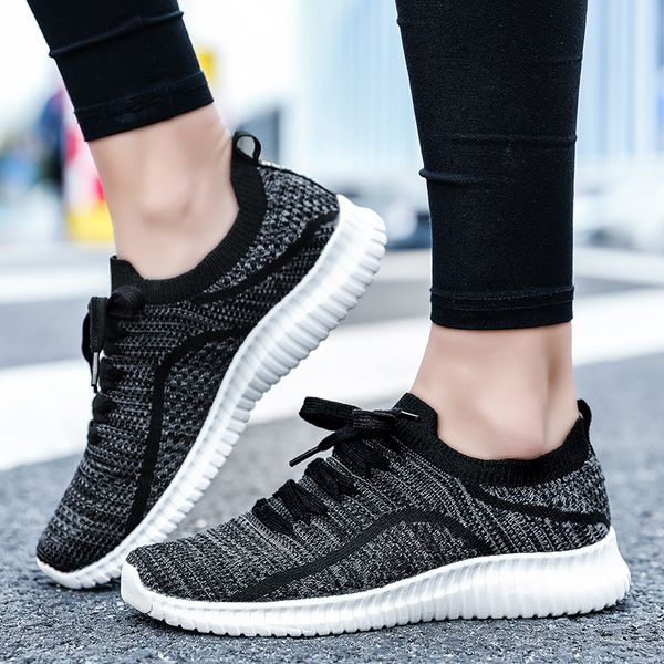 

couple footwear breathable women sneakers male running shoes men lace up comfort running shoes zapatos de mujer spring