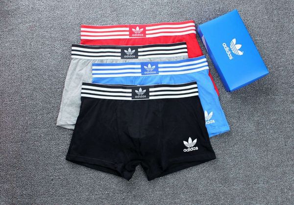 

with box] breathable men underwears soft mens designer boxers brief letter underpants for mens male shorts boxer upa01, Blue;gray