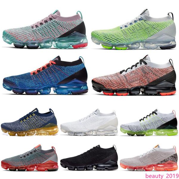 

discount fly 3.0 mens women running shoes triple black white pure platinum knit 3s men jogging sneakers designer sport shoes 36-45
