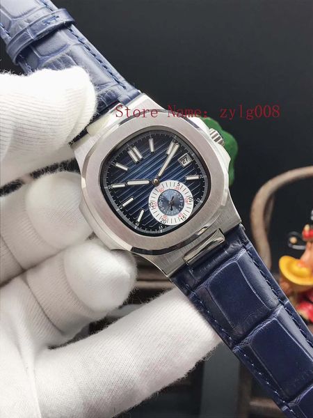 

Мужские автоматические механические спортивные часы Кожаный ремешок Серебряный