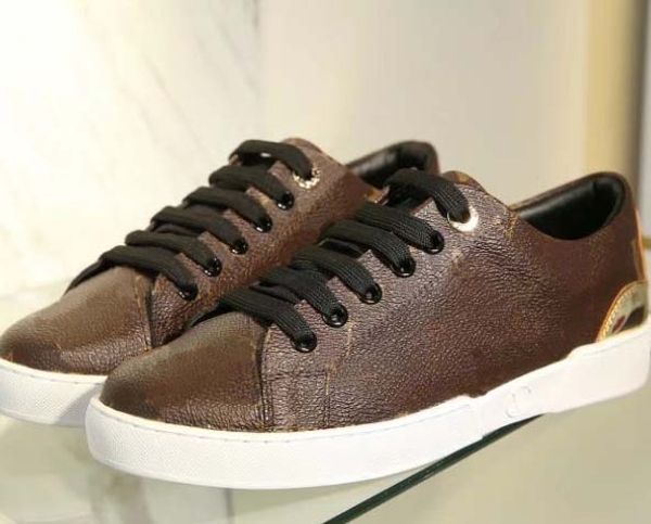 

высококачественный sneaker luxury натуральная кожа женская обувь платформы chaussures женские тренеров эспадрильи воздуха с коробкой 026, Black
