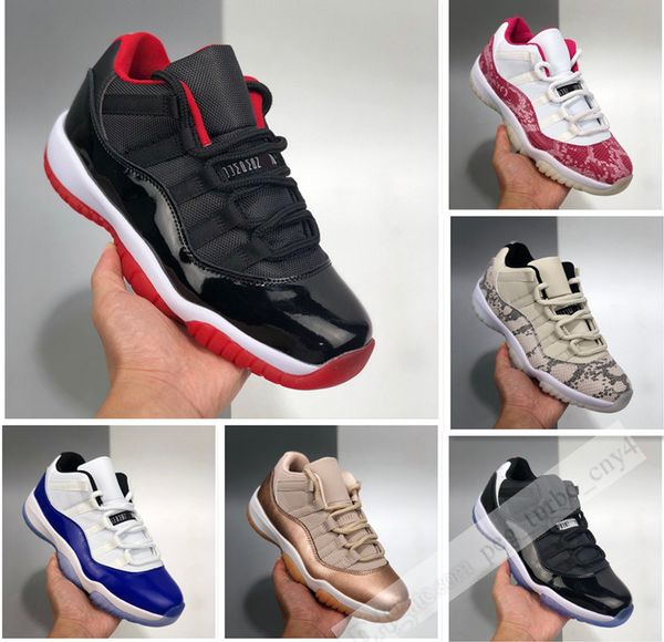 

11s бред красного concord низкого черная белой 11 баскетбол обуви для мужчин женщин pink snake полночи моряков кроссовок тренера