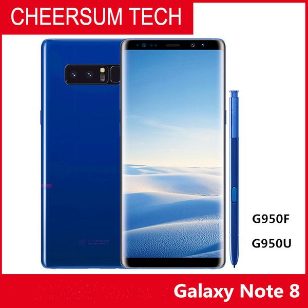 

восстановленный разблокирован samsung galaxy note 8 n950f / n950u 6g ram 64g rom dual назад камеры оригинального мобильного смартфона octa я
