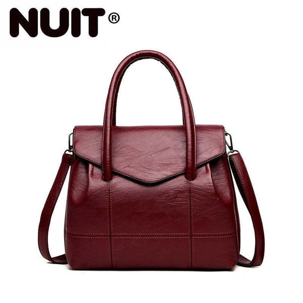 

2020 luxury leather handbags women bags designer handle bags female vintage shoulder bag ladies hand tote bag