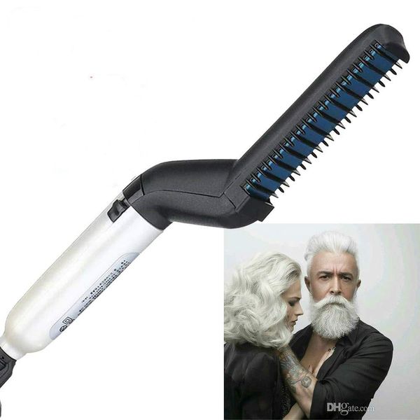 

выпрямитель волос электрический гребень для волос для мужчин борода выпрямитель кисти горячие инструменты волосы плоская щипцы для завивки