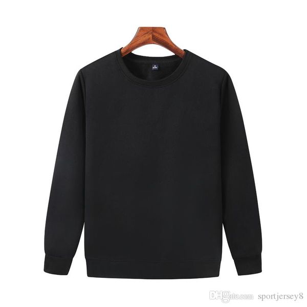 

the latest autumn and winter men's casual cotton fleece crew neck sweater black long-sleeved shirt jh-022-050