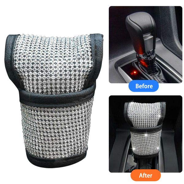 

car shift knob cover bling crystal gear auto interior accessories replacement