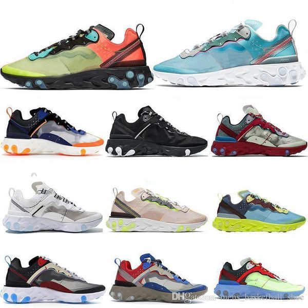 

87 running shoes undercover 1.0 react element 87 pack white epic sneakers sports men women trainer designers black white shoe