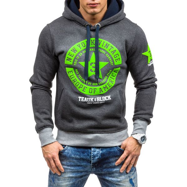 

fashion men's sportswear new fashion hooded sweatshirts brand hoodies new fashion male hoodies sport clothing, Black