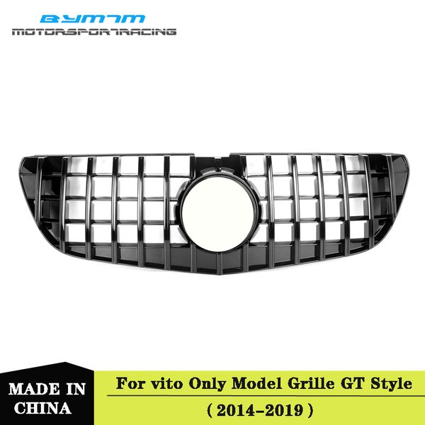 

для gt style переднего бампера расинг abs решетка для vito w447