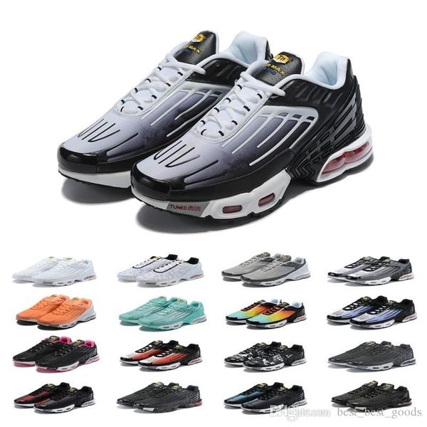 

designs 2019 plus tn iii 3 sports shoes men women chaussures tuned black white original tn ultra trainers luxury jogging og sneakers