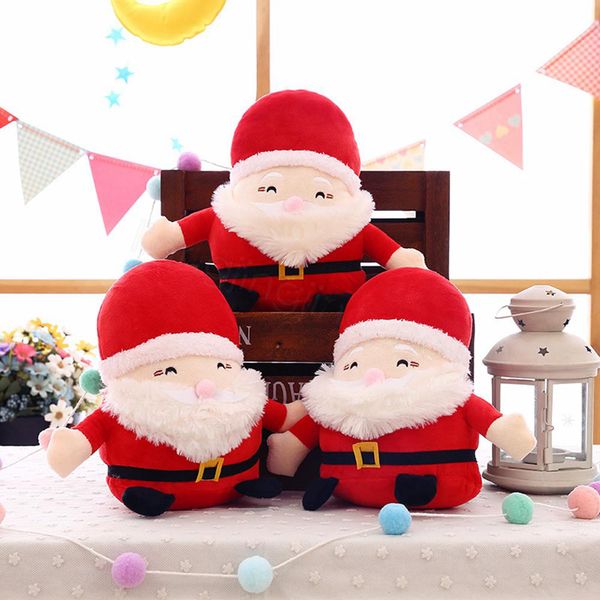 

christmas plush dolls stuffed toys cute santa claus xmas presents soft plush toy adorable doll children gifts home decor fa3297
