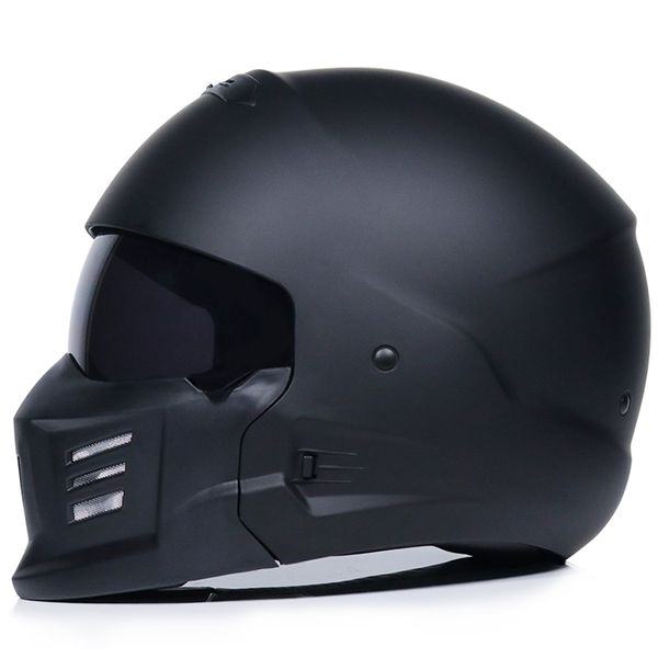 

motorcycle retro helmet cruiser touring riding motorbike full face safety helmet casque moto casco
