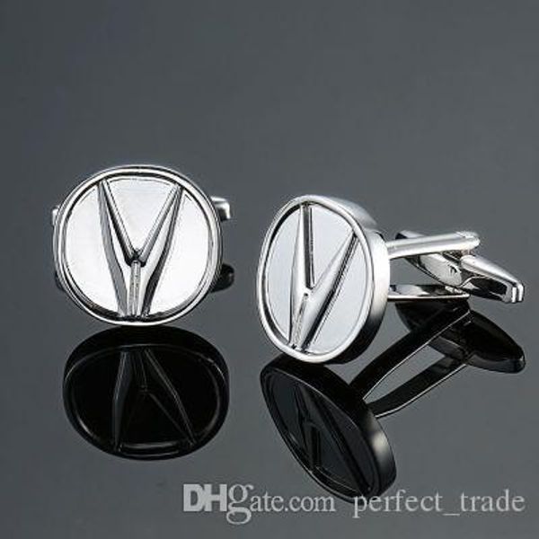 

classic cufflinks luxury car logo series cufflinks button mens french shirt cufflinks studs high end jewelry sale, Silver