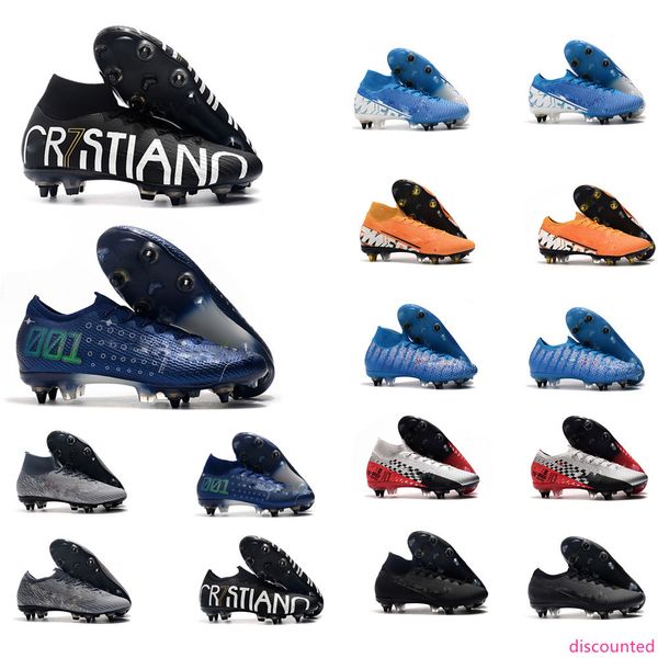 

mens soccer cleats mercurial superfly 7 elite sg-pro ac steel nail soccer shoes cr7 mercurial vapors 13 elite sg-pro football
