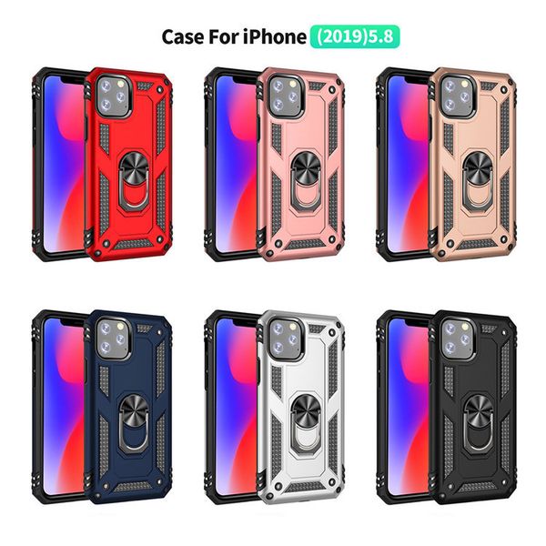 

for iphone 11 pro max hybrid rugged dual layer armor phone case with magnetic kickstand anti-shock protector for apple 11 x xr xs max 7 8p