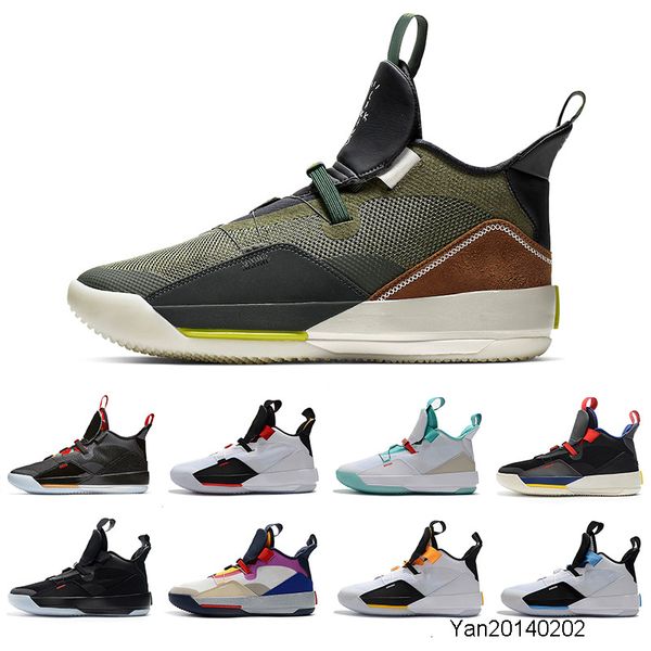 

2019 mens basketball shoes xxxiii pf 33 all-star utility blackout guo ailun 33s chinese new year grey sail sneakers