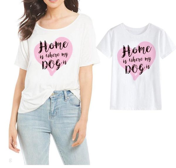 

короткие рукава письмо печати хлопка футболки, White