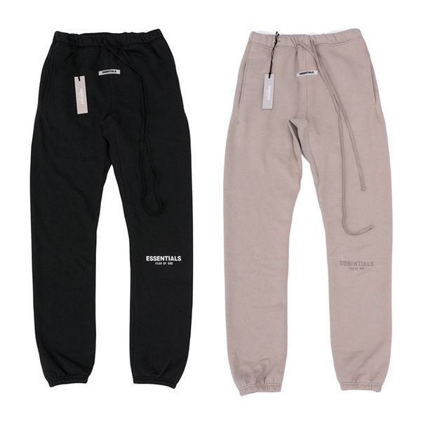 

fog essentials double-track fear of god reflective letters embroidery high street trousers casual pants wei pants, Black