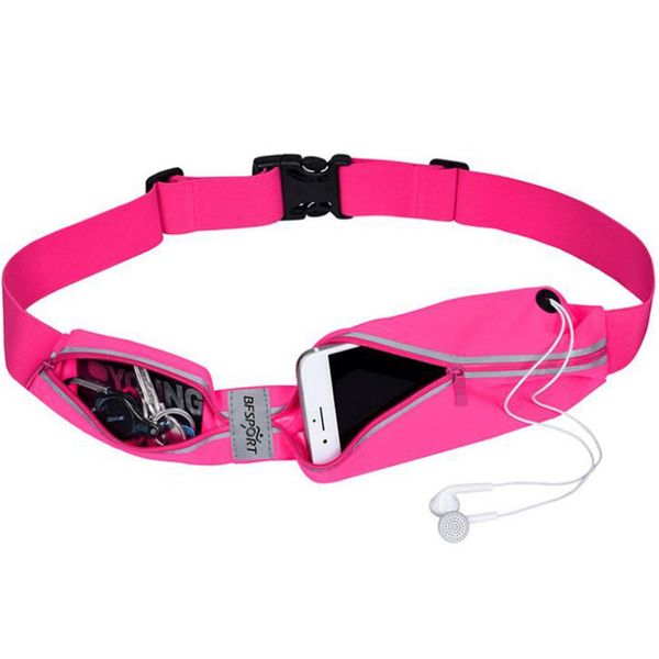 

hobbylane waterproof stretch outdoor sports riding running waist bag multifunction pockets