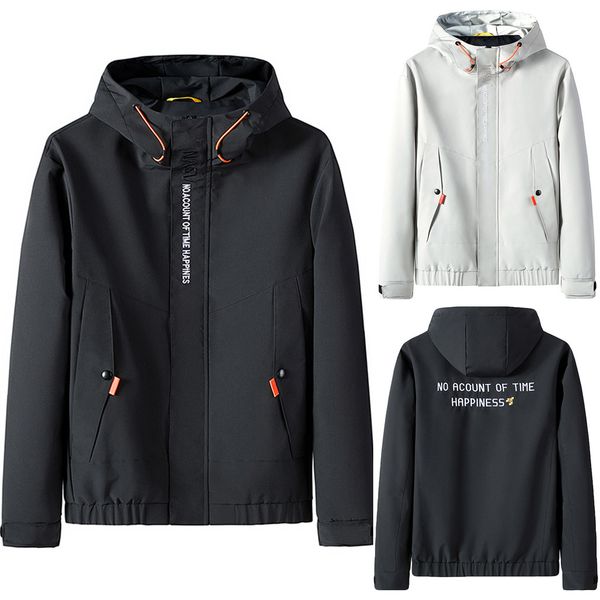 

men's coats autumn winter outwear casual zipper outdoor sport coat for men clothings fashion man warm jackets patchwork hoodies, Black;brown