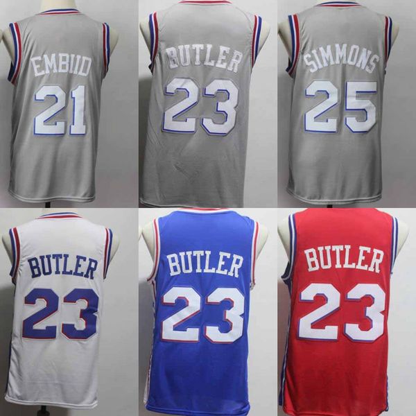 

Hot Men #23 Butler Jersey All Stitched Jersey White Navy Red Jerseys Men Fast Free Shipping